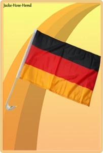 Deutschland Autofahne Fahne Flagge Autoflagge EM  Weltmeisterschaft WM 2018 - Bild 1 von 1