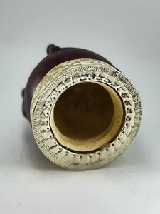 Zucca Imperiale Taza/Mate cesellata alta qualità + cannuccia - Foto 1 di 4