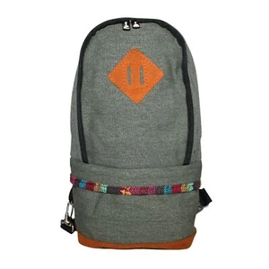 Kleiner Rucksack Schultertasche Umhängetasche grün Muster 03 - Picture 1 of 8