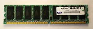 NEW! (old stock) DDR2 ECC Un-Buffered RAM - 1x 2 GB - AJ56J72B8BJD5C - (T42/43) - Picture 1 of 5