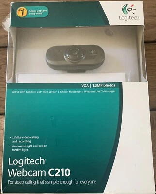 Logitech C210 camera PC webcam with microphone HD camera or BEST OFFER - Image 1 of 4