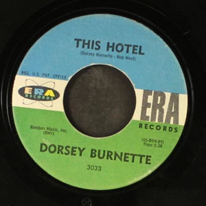 DORSEY BURNETTE: the river and the mountain / this hotel ERA 7" Single 45 RPM - Picture 1 of 2