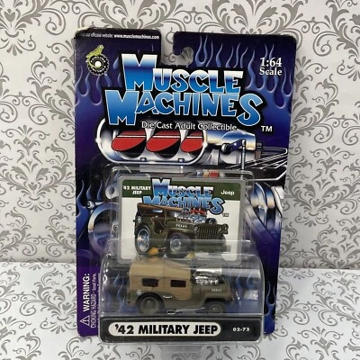 Muscle Machines Die Cast Adult Collectible 1:64 Jeep '42 Military Jeep  - Image 1 of 4