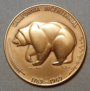 California Bicentennial, 1769 – 1969 (Bär geht links) Das goldene Land (Res - Bild 1 von 2