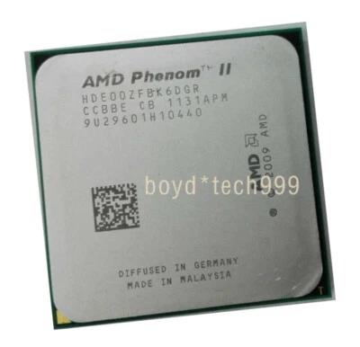 AMD Phenom II X6 1100T HDE00ZFBK6DGR 3.3GHz CPU Six-Core 6M Socket AM3 Processor - Image 1 of 4