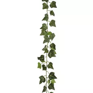 Künstlicher Efeu Engl. MINI-EFEUGIRLANDE 180cm. Kunstpflanze Eveu Efeuranke GRÜN - Bild 1 von 3
