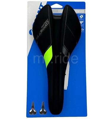 Sillín de bicicleta de carretera/carrera Giantt Contact SL Forward negro/verde Foto 1 de 4