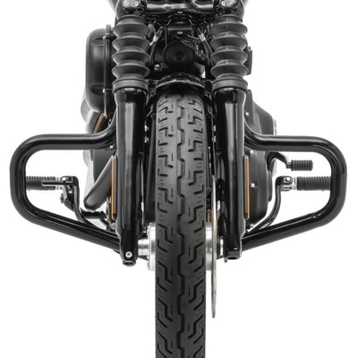 Paramotore Mustache per Harley Softail Street Bob / Standard 18-23 nero - Immagine 1 di 4