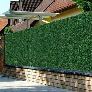 12pcs Green Artificial Grass Foliage Hedge Wall Panel Screen Decor - Picture 1 of 6