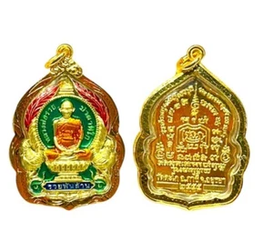Amuleto tailandese buddha lpuya miliardario lotto wat tako miracolo ricco gioco fortunato. - Foto 1 di 3