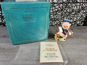 DISNEY WDCC FIDDLER PIG THREE LITTLE PIGS DIDDLE FIDDLE WITH BOX & COA - Picture 1 of 12