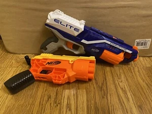 Nerf Alpha Strike Revolver And Nerf Disruptor Blaster Toy Guns Pistols Bundle. - Picture 1 of 7