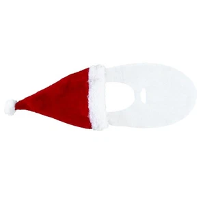 Creative Santa Hat Christmas Hat with Beard Party Costume Santa Accessories - Imagen 1 de 12