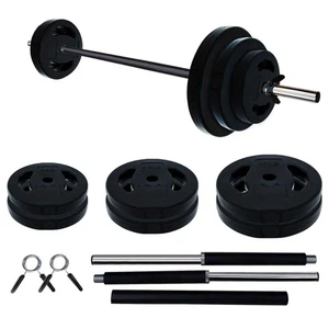 40LB Adjustable Barbell Set Free Weights for Home Fitness & Muscle Workout - Picture 1 of 7