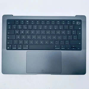New M4 Genuine MacBook Pro A3112 14" Palmrest Top Cover UK Keyboard Space Black - Picture 1 of 2