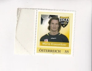 ÖSTERREICH Briefmarke PM FUSSBALL SCR ALTACH Mario KRASSNITZER  Rand Postfrisch - Imagen 1 de 1