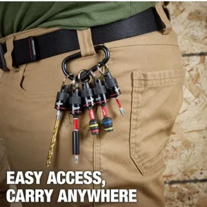 Milwaukee Elektrowerkzeuge 48-32-4537 Milwaukee Werkzeug 5tlg Bithalter mit Karabiner - Bild 1 von 4