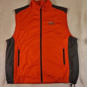 Ping Blast Gilet Uomo L Performance Full Zip Ventilato Foderato Ripstop Arancione Vento - Foto 1 di 17