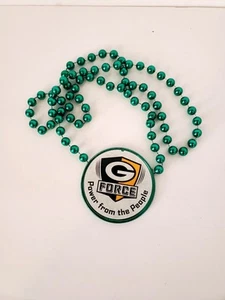 Green Bay Packers "G Force" Beaded Necklace, (Fan Giveaway) - Picture 1 of 3