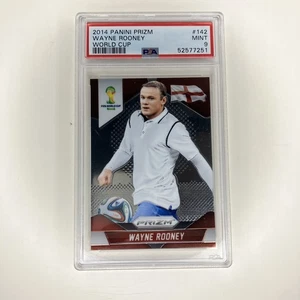 Copa Mundial Panini Prizm #142 2014 Wayne Rooney PSA 9 como nuevo - Imagen 1 de 2