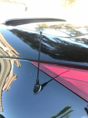 7" inch Black Stainless Antenna Mast Power Radio AM/FM for Nissan 350Z 2003-2009 - Image 1 of 4