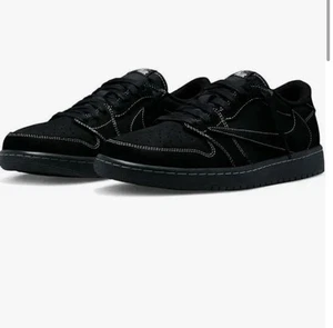 Travis Scott x Air Jordan 1 Retro Low OG SP 'Black Phantom' Size 6 Y. Brand New. - Picture 1 of 5