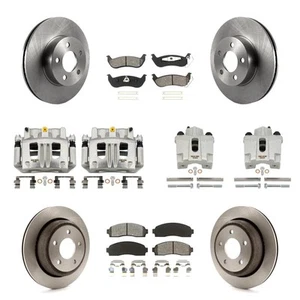 Front Rear Brake Rotors Pads Calipers Kit for Ford Ranger 2010-2011 oe99 - Picture 1 of 22