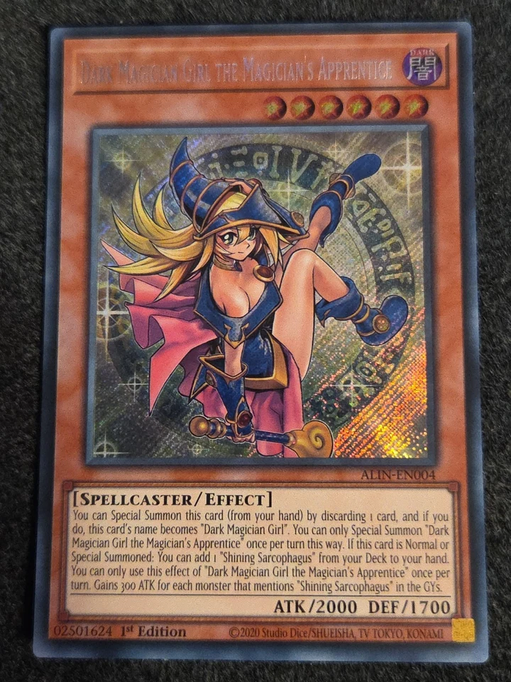 Dark Magician Girl the Magician's Apprentice ALIN-EN004 Secret Rare 1st Edition  - Image 1 of 1