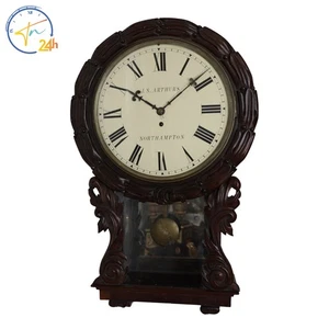 Antike schöne handgeschnitzte J.S ARTHURS England Fusee Wanduhr - Bild 1 von 13