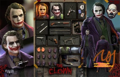 IN STOCK Filix Toys The Joker 1/12 Scale Full Set w/ Action Figure Collection - Image 1 of 4