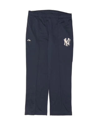 MAJESTIC Mens New York Yankees Tracksuit Trousers Large Navy Blue DG14 - Image 1 of 4