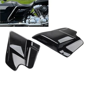 Gloss Black Side Cover Panels For Harley Touring Electra Glide Road King 97-07 - Picture 1 of 12