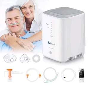 7L/min Oxygen Air Flow 95% Purifier Machine Battery Home Use Varon Remote UK - Picture 1 of 10
