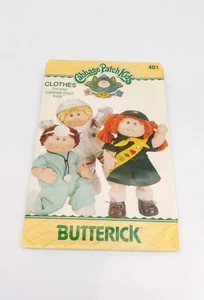 Butterick 401 Cabbage Patch Kinder Kleidung Muster UNCUT Fabrik gefaltet mit Aufkleber - Bild 1 von 3