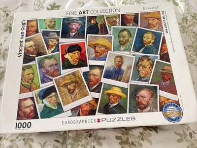 Eurographics Vincent van Gogh Selfies Self Portraits 1000 Piece Puzzle 19x26 - Image 1 of 4