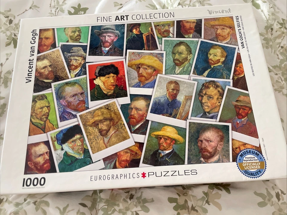 Eurographics Vincent van Gogh Selfies Self Portraits 1000 Piece Puzzle 19x26 - Image 1 of 4