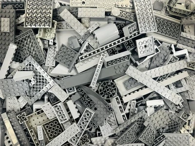 Lot Of 1 Pound Lego Random Gray Parts Pieces Bricks Grey Sorted - Image 1 of 4