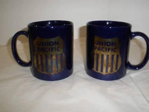 Tazza caffè vintage Union Pacific Railroad blu scuro - Foto 1 di 6