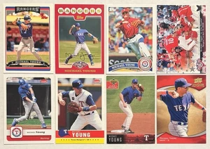 Michael Young 8 Card Lot 2004-2011 Topps Fleer Upper Deck - Picture 1 of 2