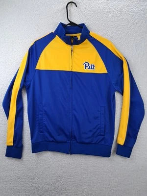 Chaqueta ligera Pittsburg Panthers Colosseum LS azul amarillo cremallera completa para hombre pequeña Foto 1 de 4
