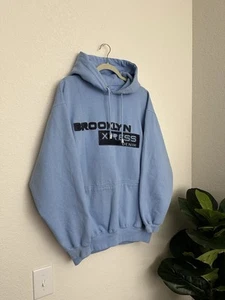 VTG Y2K Brooklyn Express Spell Out JNCO Southpole Style Hip Hop Hoodie Large - Picture 1 of 9