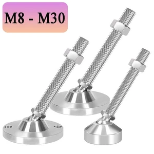 Universal Joint Leveling Feet Adjustable Furniture Leveling Screw Leg Levelers - Picture 1 of 62