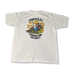 Vintage 90s Official Tennessee Hillbilly Single Stitch T-Shirt Size XL Made USA - Bild 1 von 5
