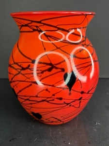 Fenton bittersüße orangefarbene hängende Herzen Vase von R. Barber - D. Stwasser (1975) - Bild 1 von 10
