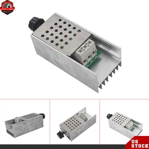 AC 110-220V SCR Motor Speed Controller Volt Regulator Dimmer Thermostat 10000W - Picture 1 of 10
