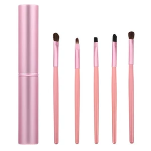 5 Stück Lidschatten Pinsel Set Tragbare Augenpinsel Augen Make-up Pinsel - Bild 1 von 12