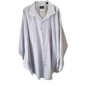 Shaquille O'Neal Men's Big Fit Long Sleeve Button Up Shirt with Pocket - Picture 1 of 4