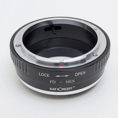 K&F CONCEPT CANON FD  LENS To SONY E (NEX) MOUNT CAMERAS - LENS ADAPTER #AD838 - Image 1 of 3