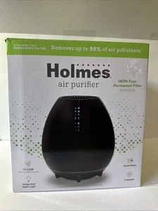 Holmes HAP600B 3 Speed Small Room HEPA Air Purifier With Built In Light NEW - Picture 1 of 5
