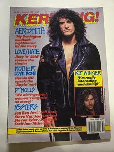Kerrang! Magazine No. 302 – August 11, 1990 Joe Perry Aerosmith Cover + Posters - Picture 1 of 4
